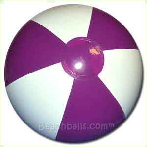 12'' Purple & White Beach Balls