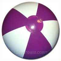 12'' Purple & White Beach Balls