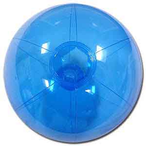 12'' Translucent Blue Beach Balls
