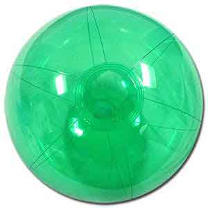 12'' Translucent Green Beach Balls