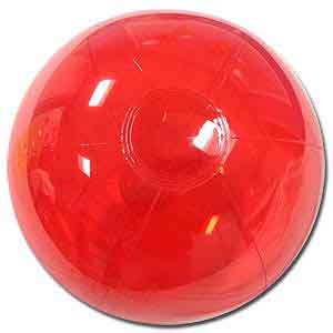 12'' Translucent Red Beach Balls