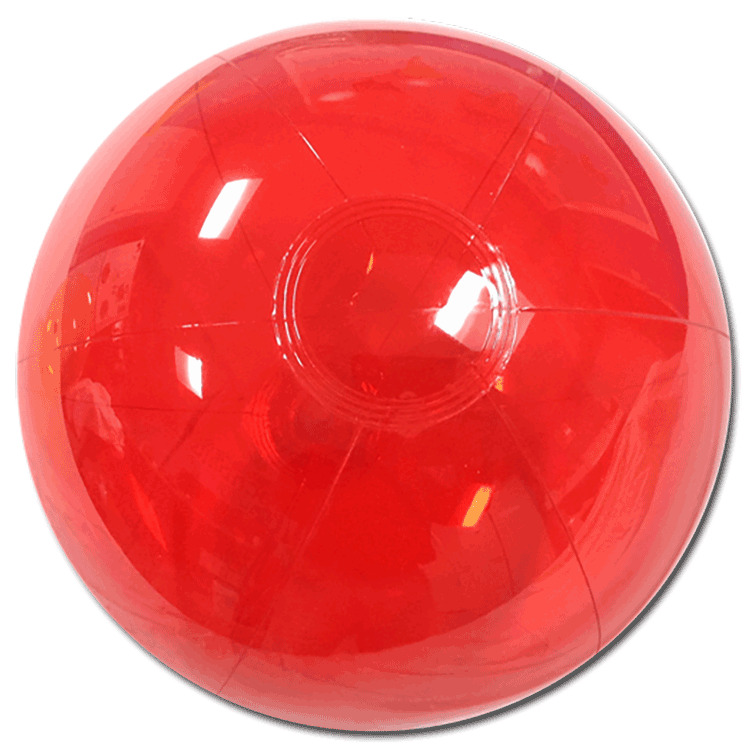 Largest Selection of Beach Balls 12Inch Translucent Red Beach Balls