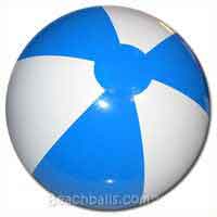 16'' Light Blue & White Beach Balls