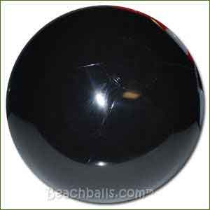 24'' Solid Black Beach Balls