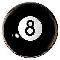 16'' 8 Ball Beach Ball