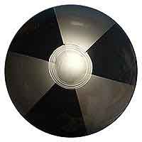 16'' Black & Silver Beach Balls