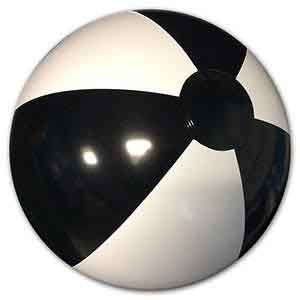 black beach balls