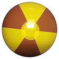 16'' Brown & Yellow Beach Balls