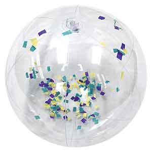mardi gras beach ball
