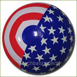 16'' Patriotic Stripes & Glow-in-the-Dark Stars