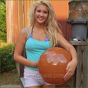 16'' Solid Milk Chocolate Beach Balls