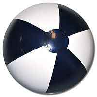 16'' Navy Blue & White Beach Balls