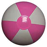 16'' Pink & White Beach Balls