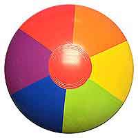 16'' Rainbow Bright Beach Balls