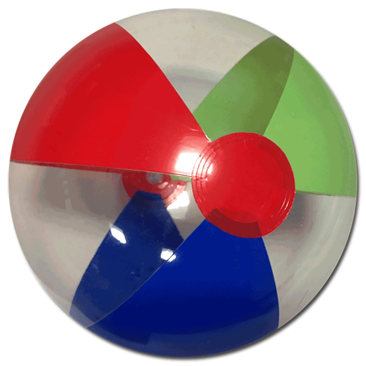 clear beach balls
