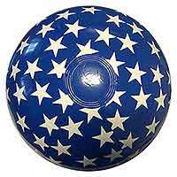 16'' Solid Blue with Stars Beach Balls