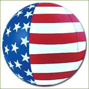 16'' Patriotic Stars & Stripes Beach Balls