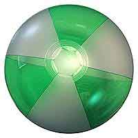 16'' Translucent Green & Opaque White