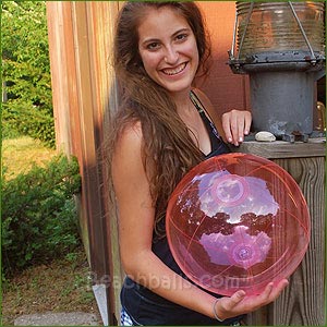 16'' Translucent Pink Beach Balls