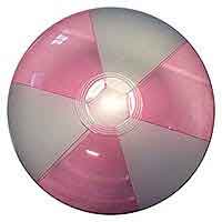 16'' Translucent Pink & Opaque White