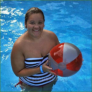 16'' Translucent Red & Silver Beach Balls