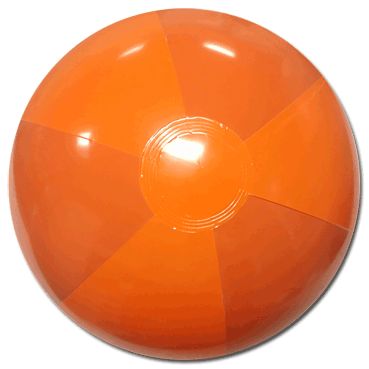 Largest Selection of Beach Balls 16Inch Two Tone Orange Beach Balls