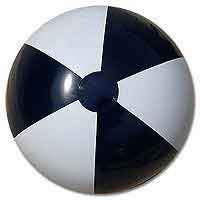 24'' Navy & White Beach Balls