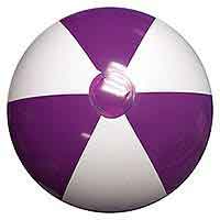 36'' Purple & White Beach Balls