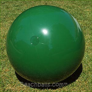 36'' Solid Dark Green Beach Balls
