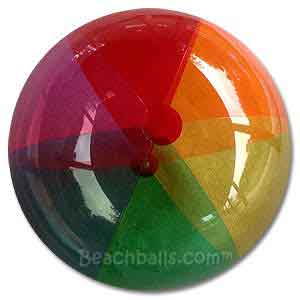 24'' Translucent Rainbow Beach Balls