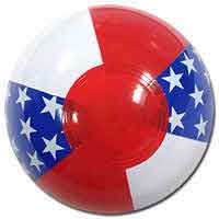 6'' Patriotic Stars Beach Balls