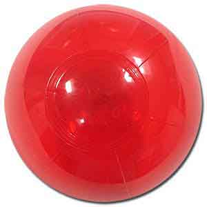 6'' Translucent Red Beach Balls