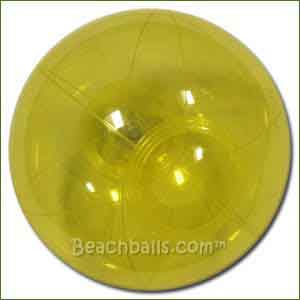 6'' Translucent Yellow Beach Balls