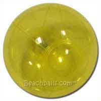 6'' Translucent Yellow Beach Balls 