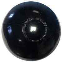 9'' Solid Black Beach Balls