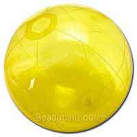 36'' Translucent Yellow Beach Balls