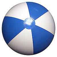 48'' Light Blue & White Beach Balls