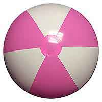 24'' Pink & White Beach Balls