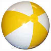 20'' Yellow & White Beach Balls