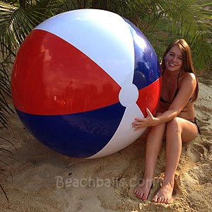 54'' Red White & Blue Beach Balls