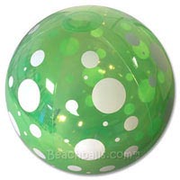 20'' Green Spotted Beach Ball