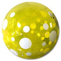 20'' Yellow Spotted Beach Ball