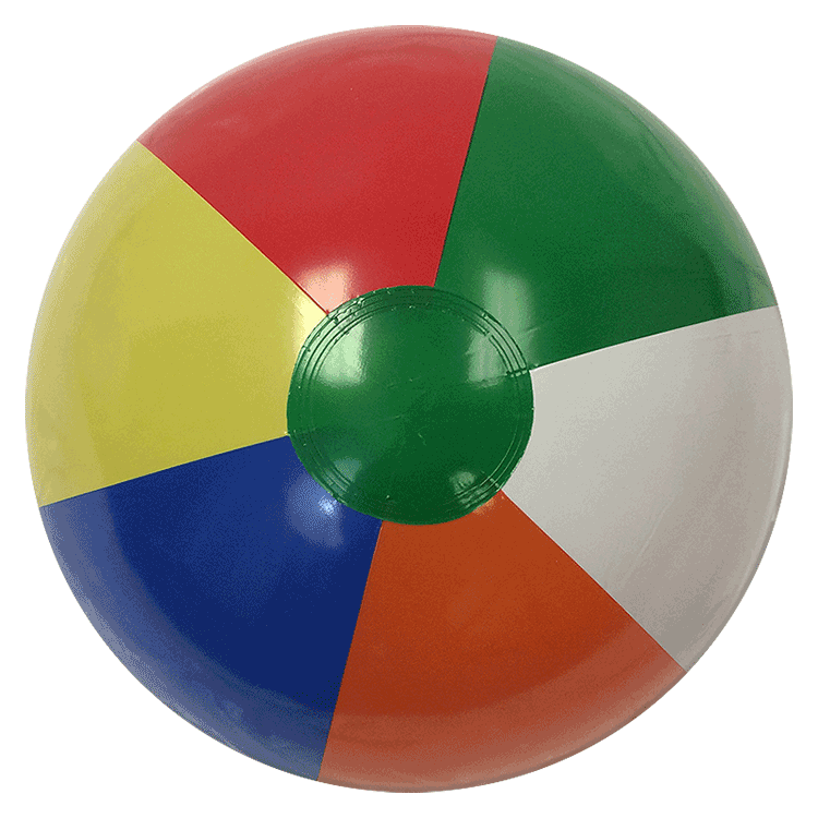 Largest Selection of Beach Balls 16Inch MultiColor Dark Green Dot