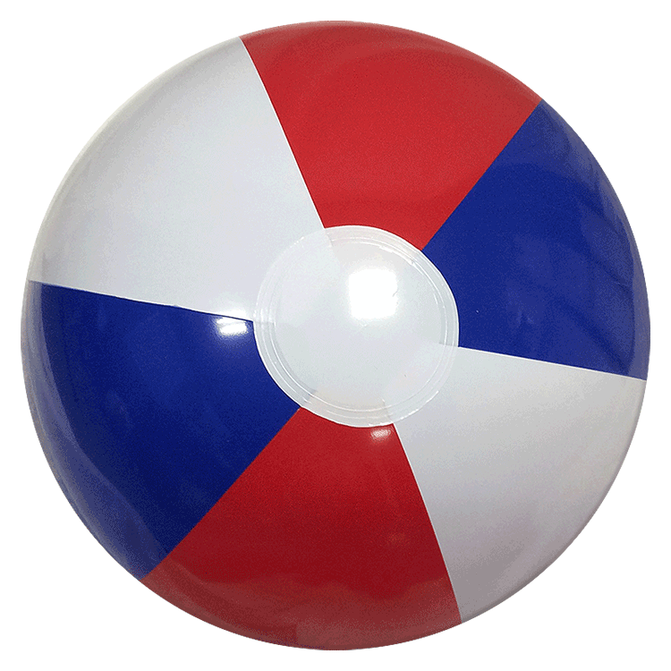 Largest Selection of Beach Balls 16Inch Red White & Blue Beach Balls