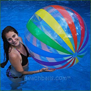 42'' Jumbo Rainbow Beach Balls