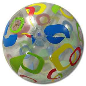 24'' Lively Print Beach Balls Squares