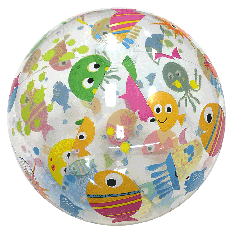 Largest Selection of Beach Balls 24Inch Lively Print Beach Balls Sea