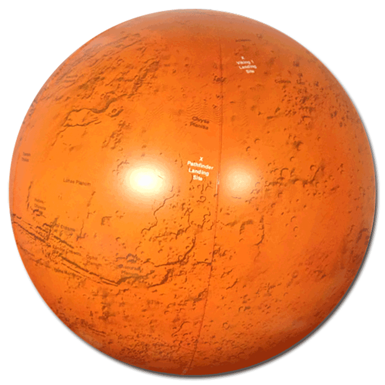 Largest Selection of Beach Balls 14'' Mars Beach Balls