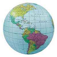 16'' Political World Globe