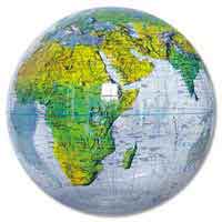 36'' Clear Topographic Globe
